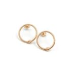 Rose Gold Open Circle Earrings