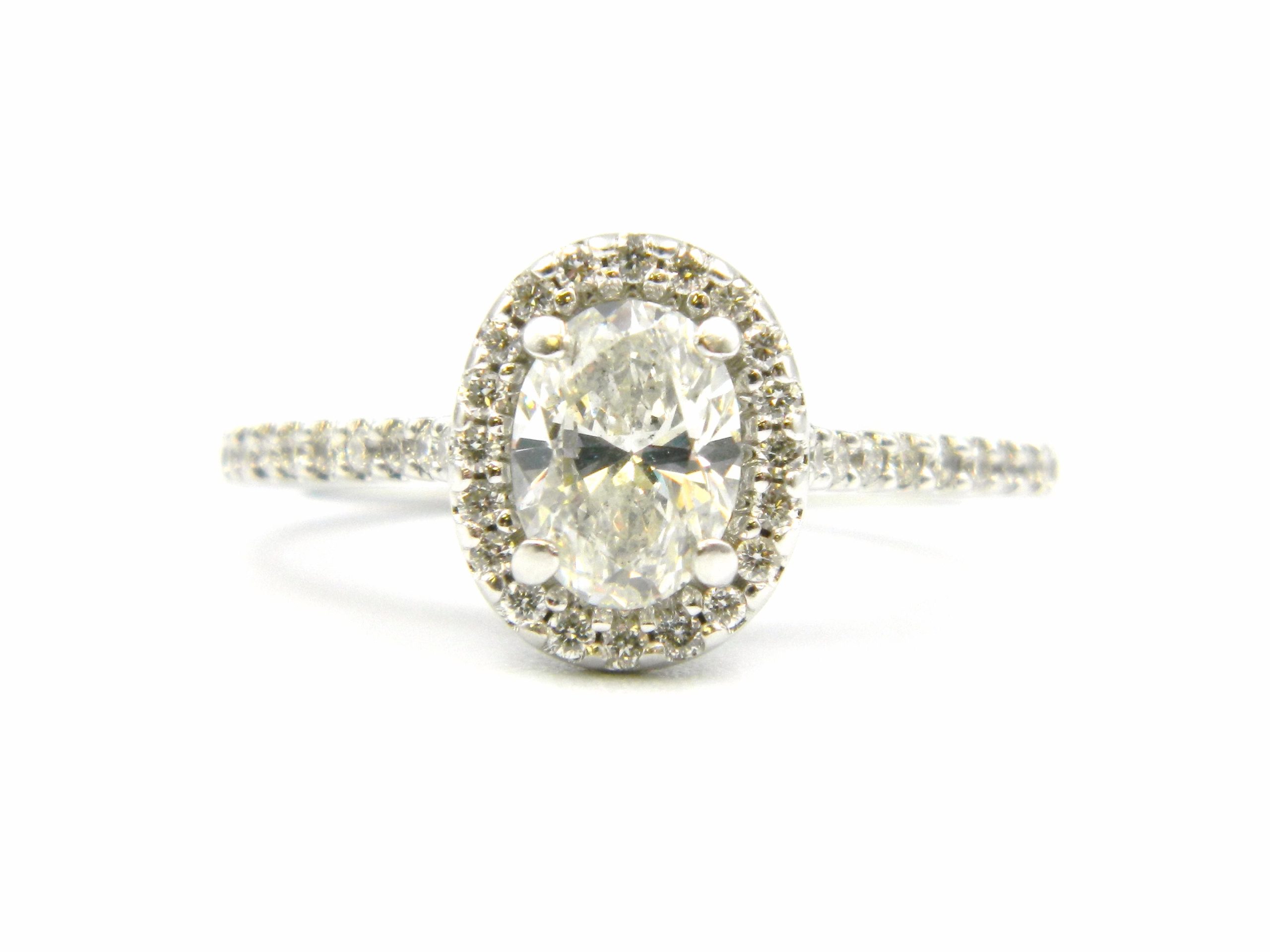 Estate: White Gold Diamond Engagement Ring