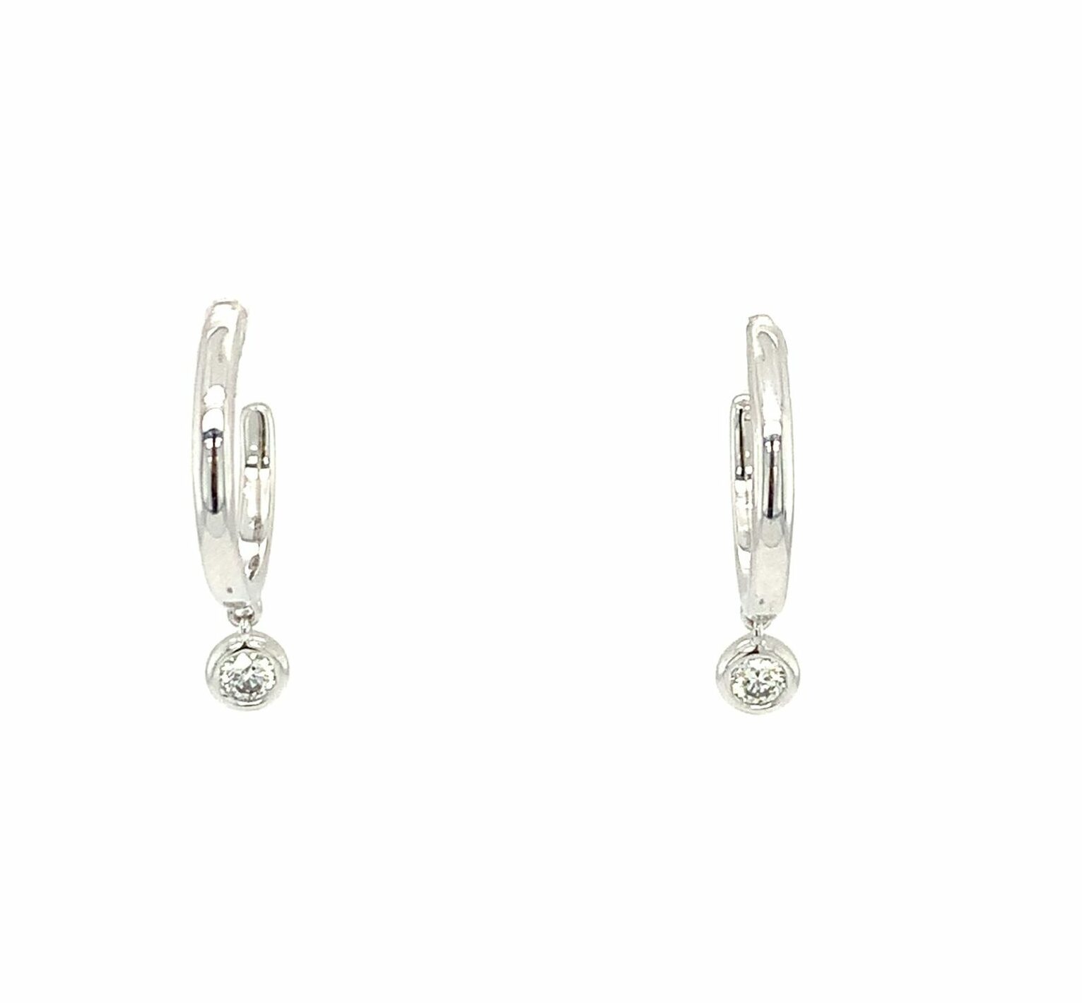 White Gold Diamond Earrings