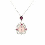 Sterling Silver Rose Quartz Necklace