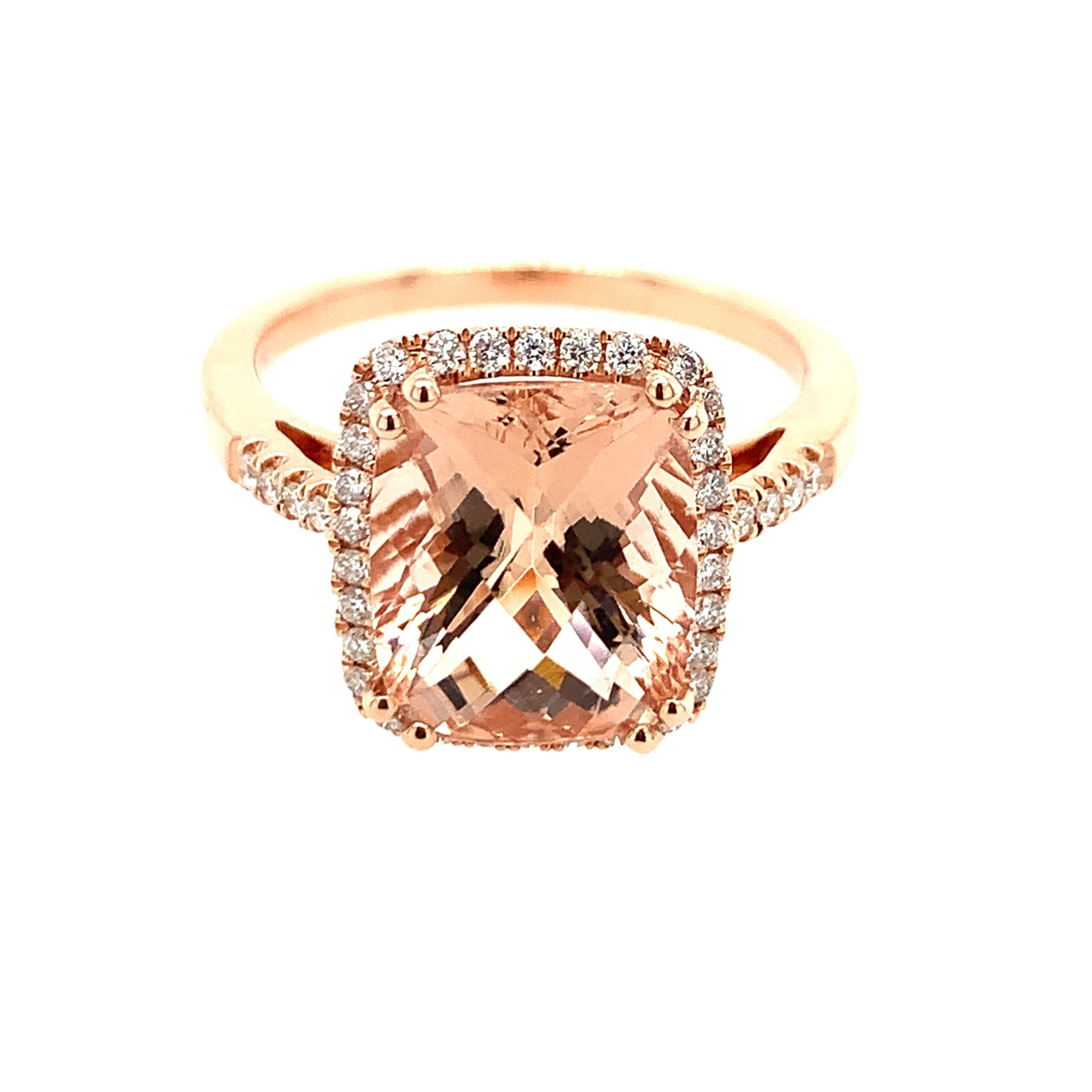 Rose Gold Morganite Ring