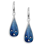 Sterling Silver Earrings with Sapphires