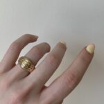 Estate: Yellow Gold Ridged Dome Ring