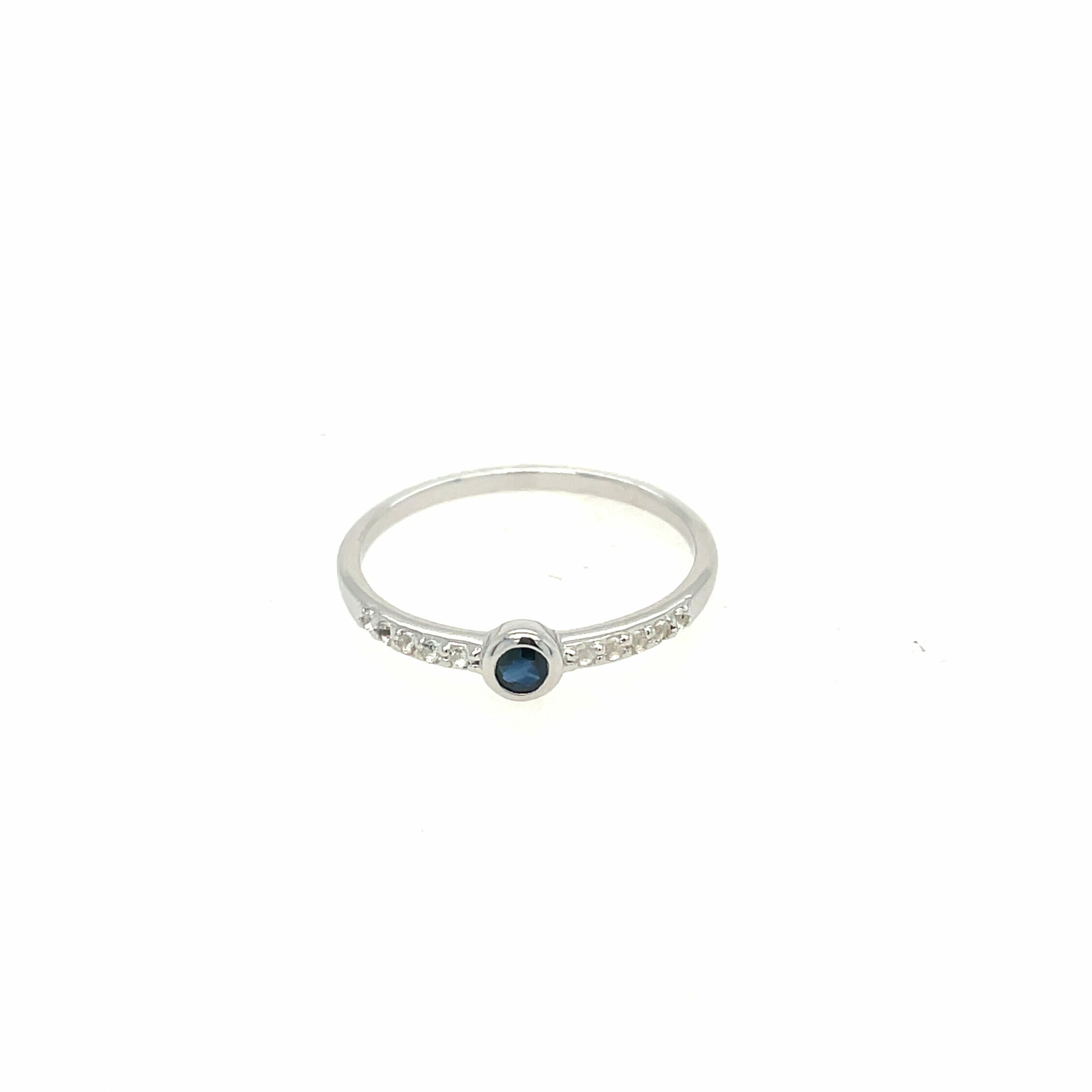 Sterling Silver Sapphire Stacking Ring