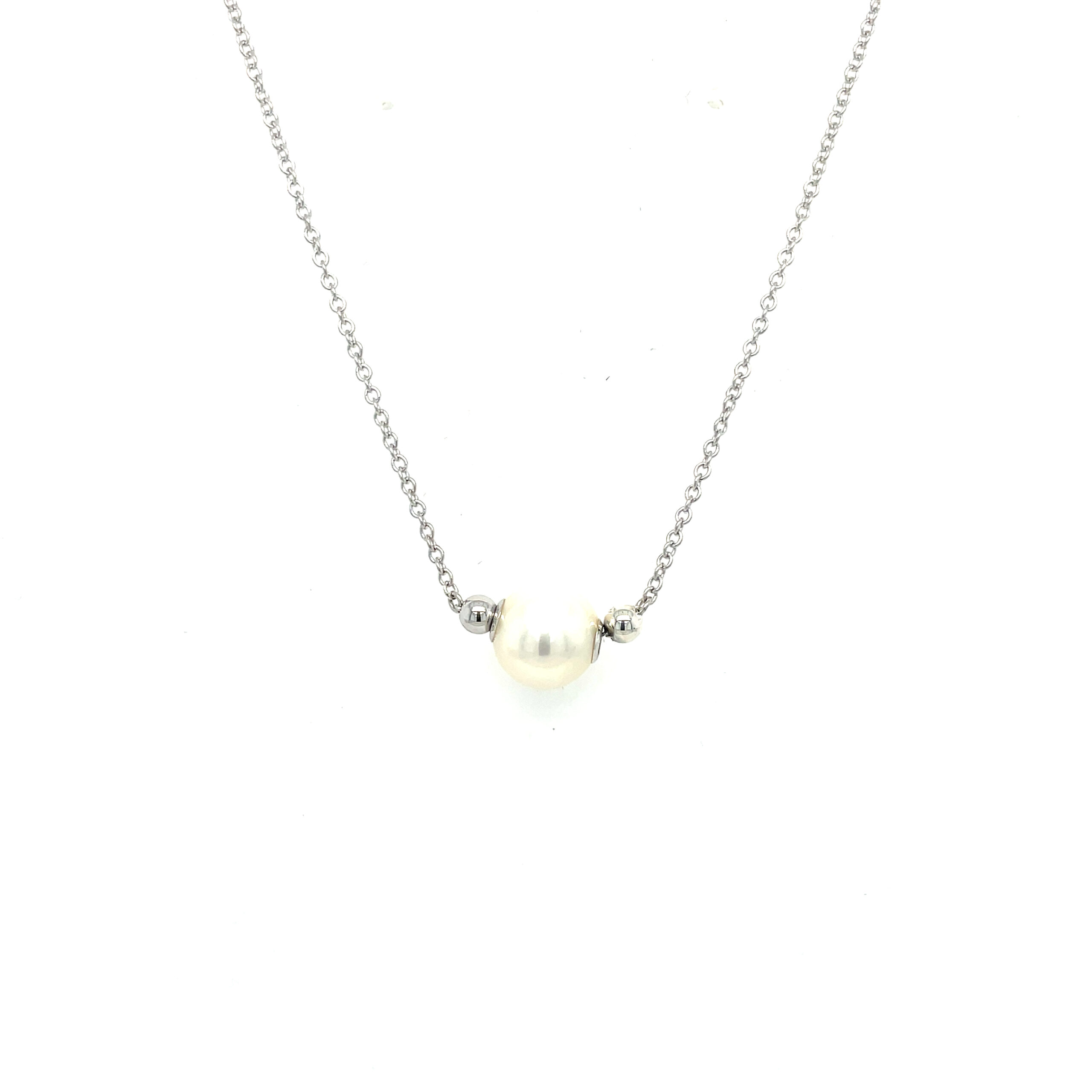 Sterling Silver Pearl Bujukan Necklace