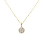 Yellow Gold Diamond Pendant Necklace