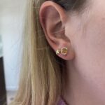 Sterling Silver Citrine Stud Earrings