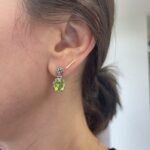 Sterling Silver Antique-Inspired Peridot Earrings