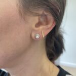 Sterling Silver Pearl Stud Earrings