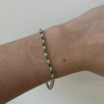 Yellow Gold Emerald and Diamond Tennis Bracelet