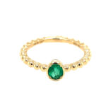 Yellow Gold Emerald Ring