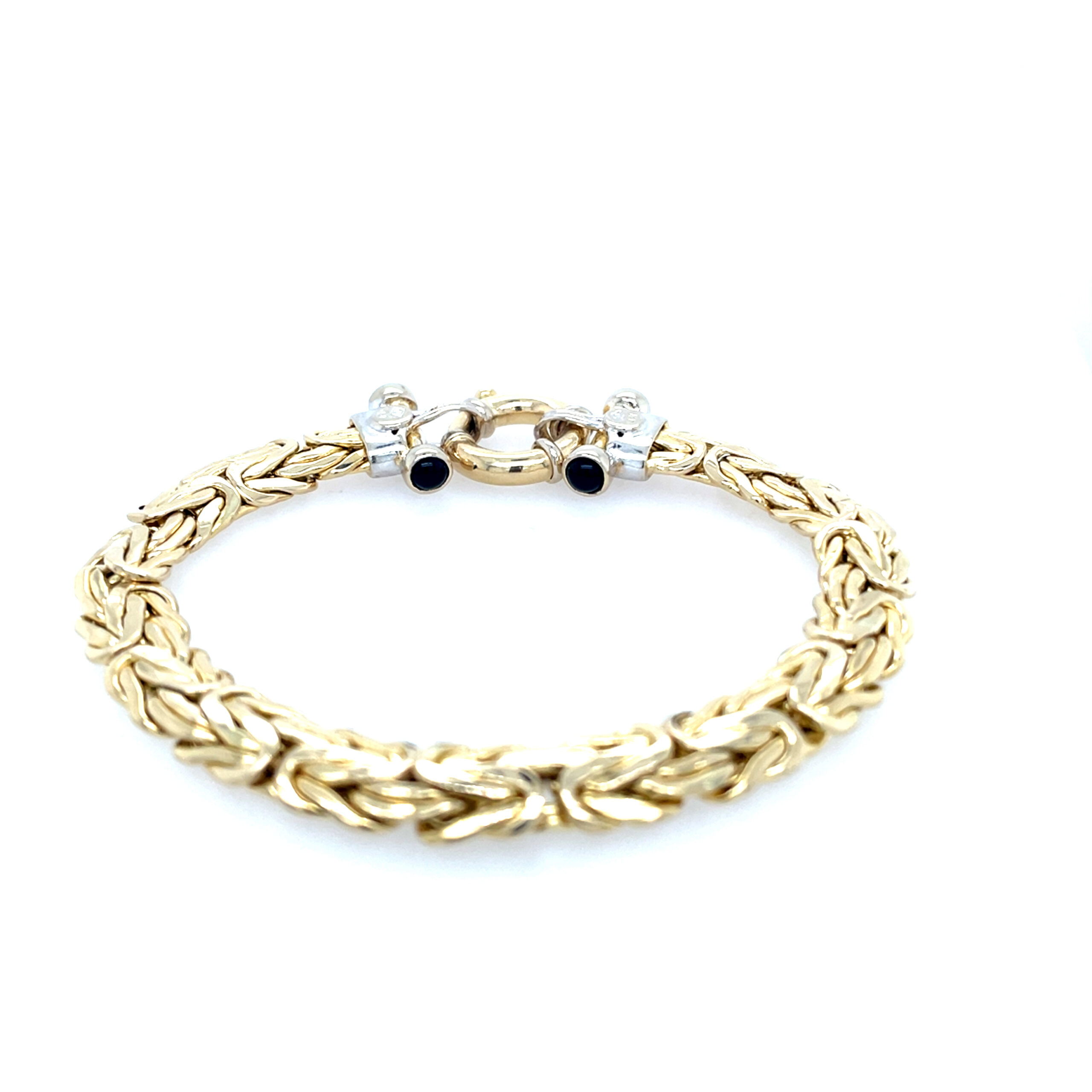 Estate: Yellow & White Gold Byzantine Bracelet