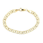 Estate: Yellow Gold Double Linked Bracelet