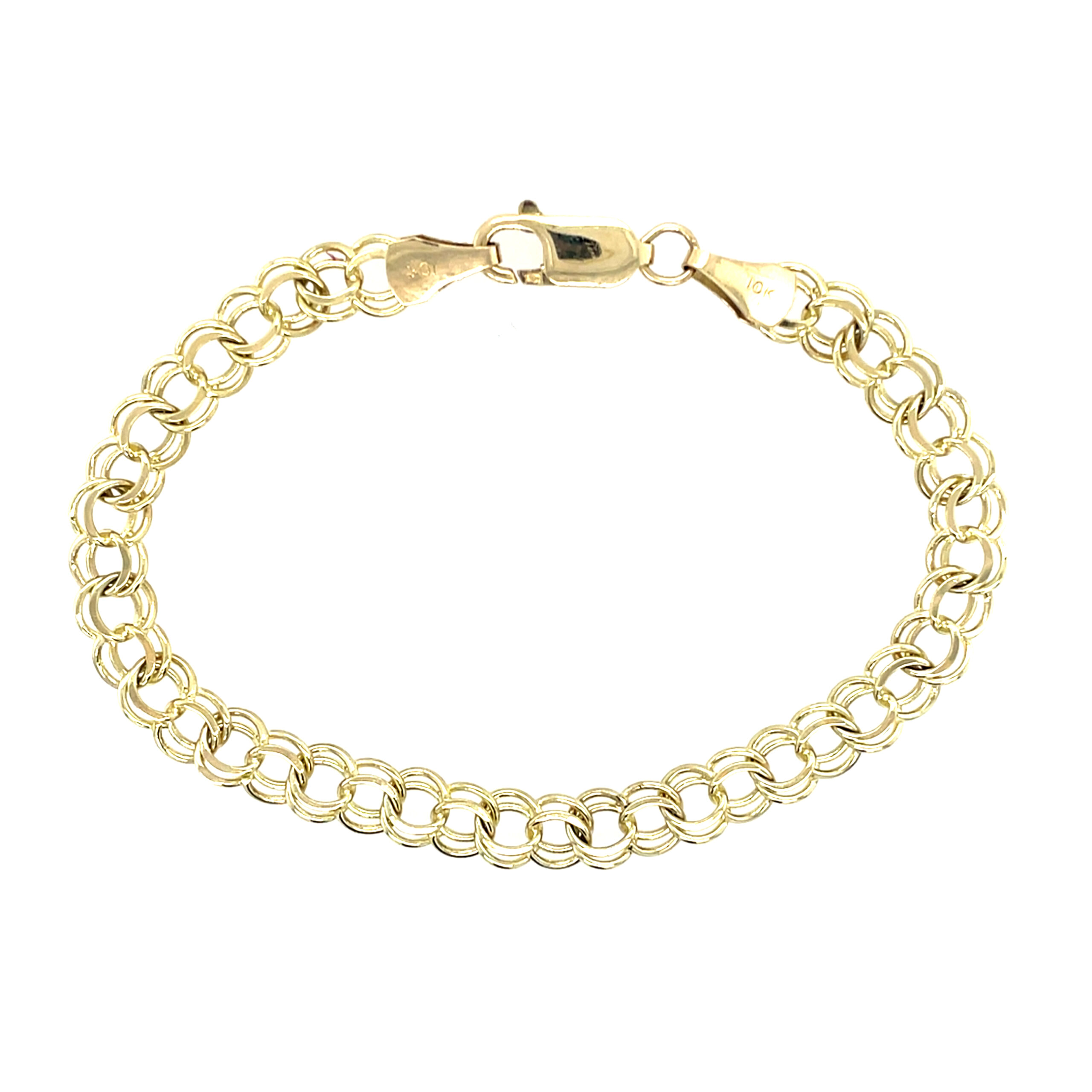 Estate: Yellow Gold Double Linked Bracelet