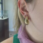 Gold Plated Sterling Silver Teardrop Earrings