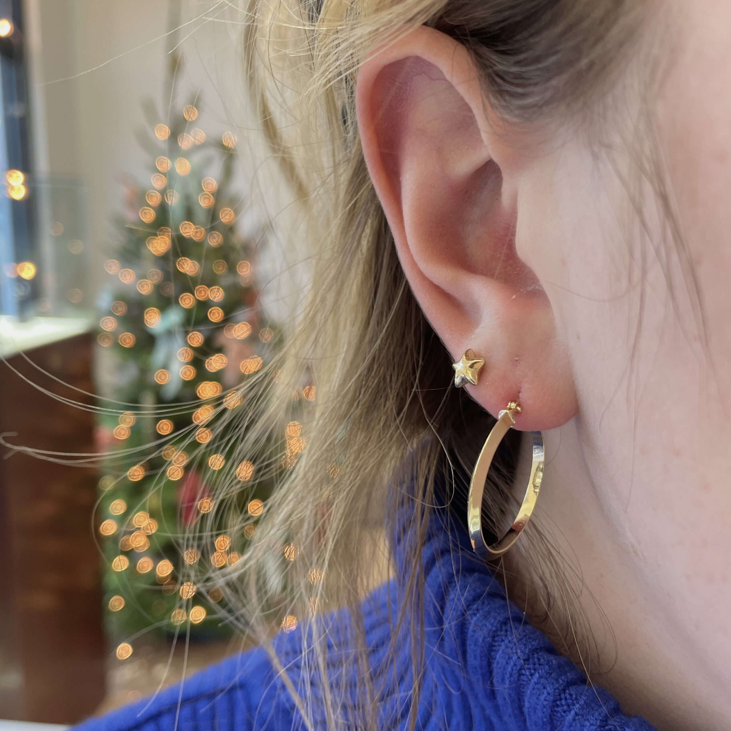 Yellow Gold Hoop Earrings