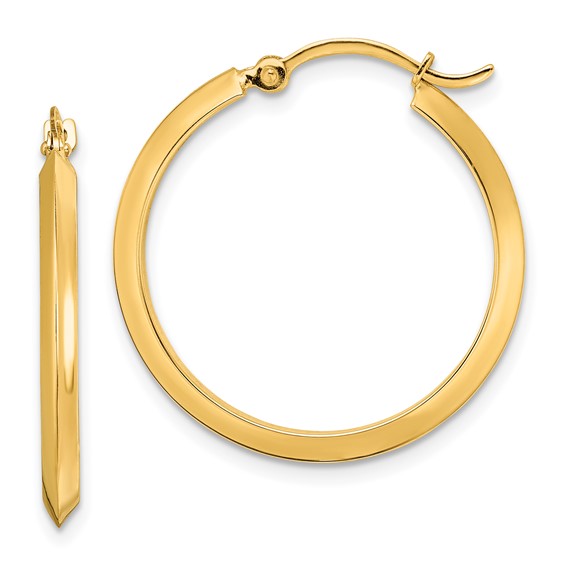 Yellow Gold Hoop Earrings