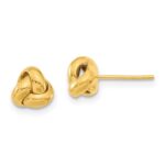 Yellow Gold Love Knot Stud Earrings