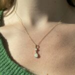 Yellow Gold Opal and Diamond Graduated Necklace