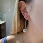 Estate: Sterling Silver Drop Ball Earrings